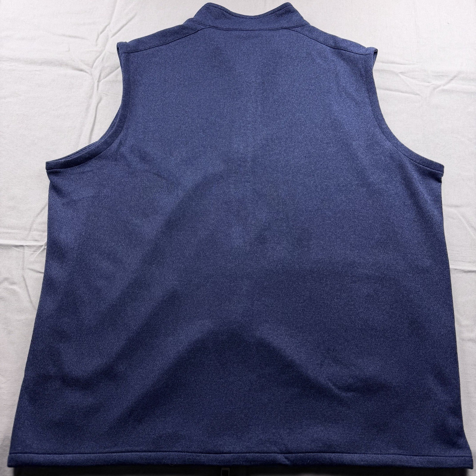 Peter Millar Crown Performance Fleece Full Zip Vest Jacket Navy Blue XL $155