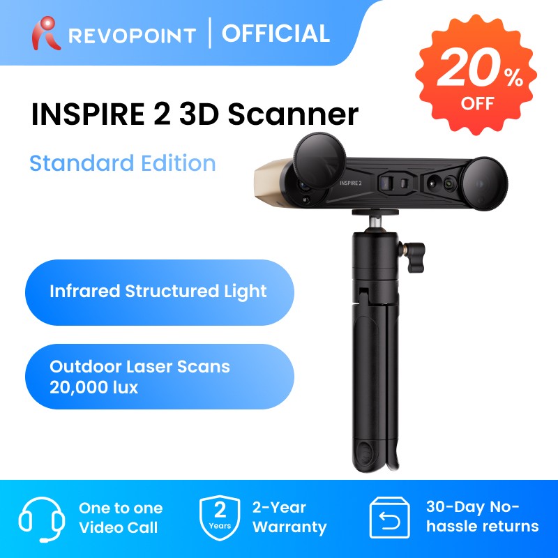 Revopoint INSPIRE2 3D Scanner For 3D Printer Handheld Outdoor Laser Scanner