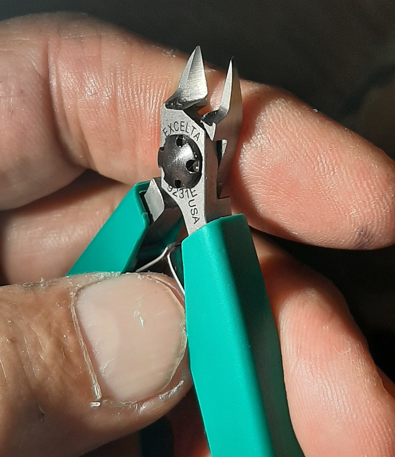 4" EXCELTA 9231E Diagonal Side Flush Cutter Wire Stripper Shears Pliers USA Made