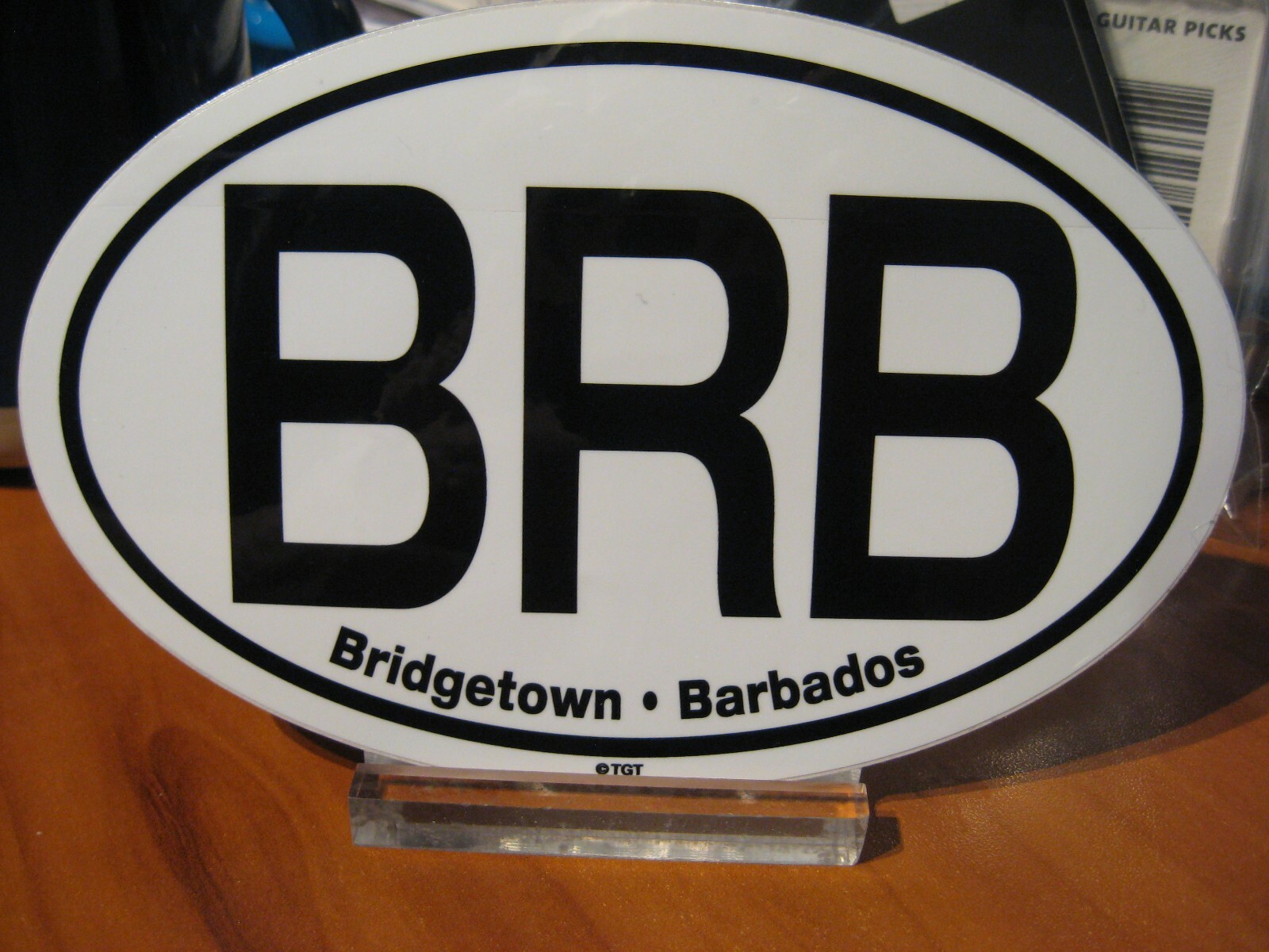 6" Oval Decal - Caribbean - BRB - Bridgetown Barbados - West Indies