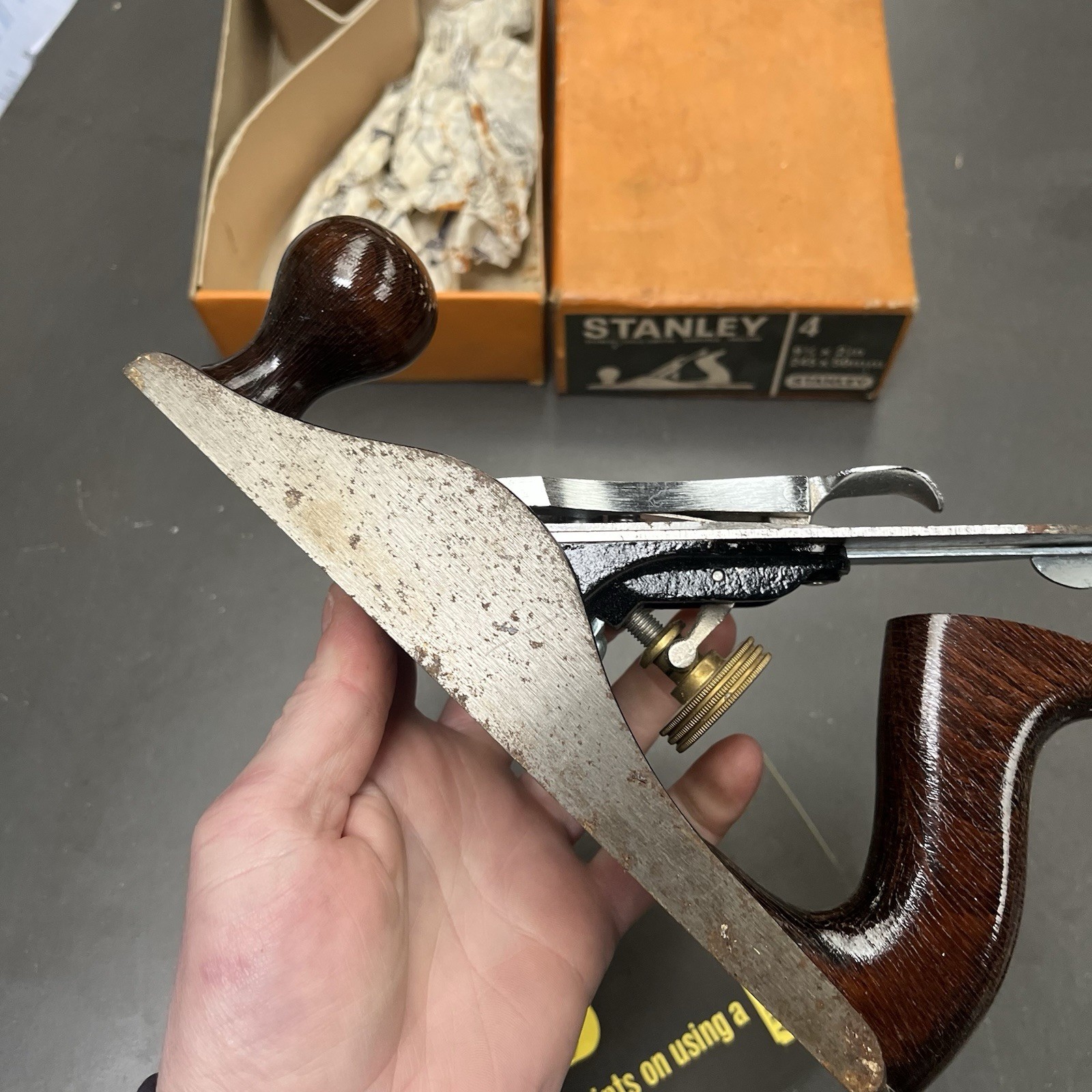 Stanley No4 Vintage Hand Plane (Original box)