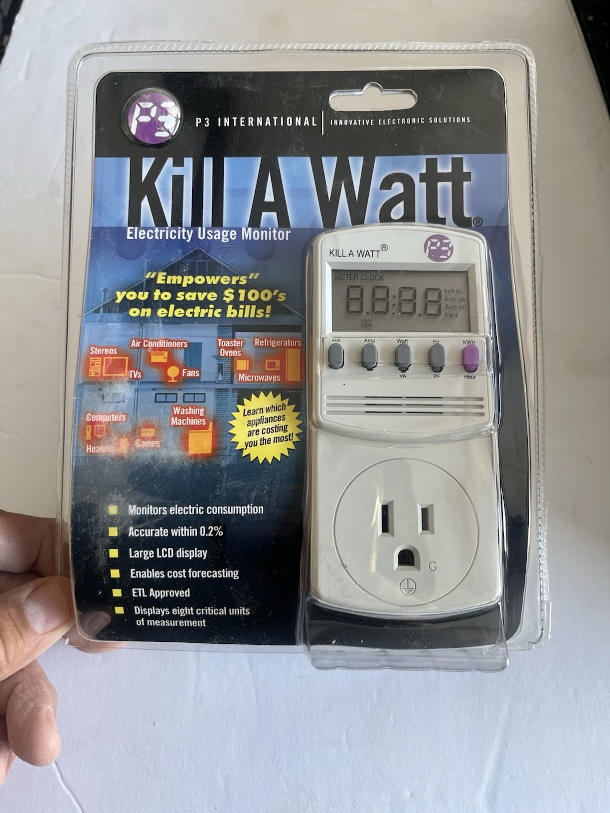 KILL A WATT ELECTRICITY USAGE MONITOR P3 P4400