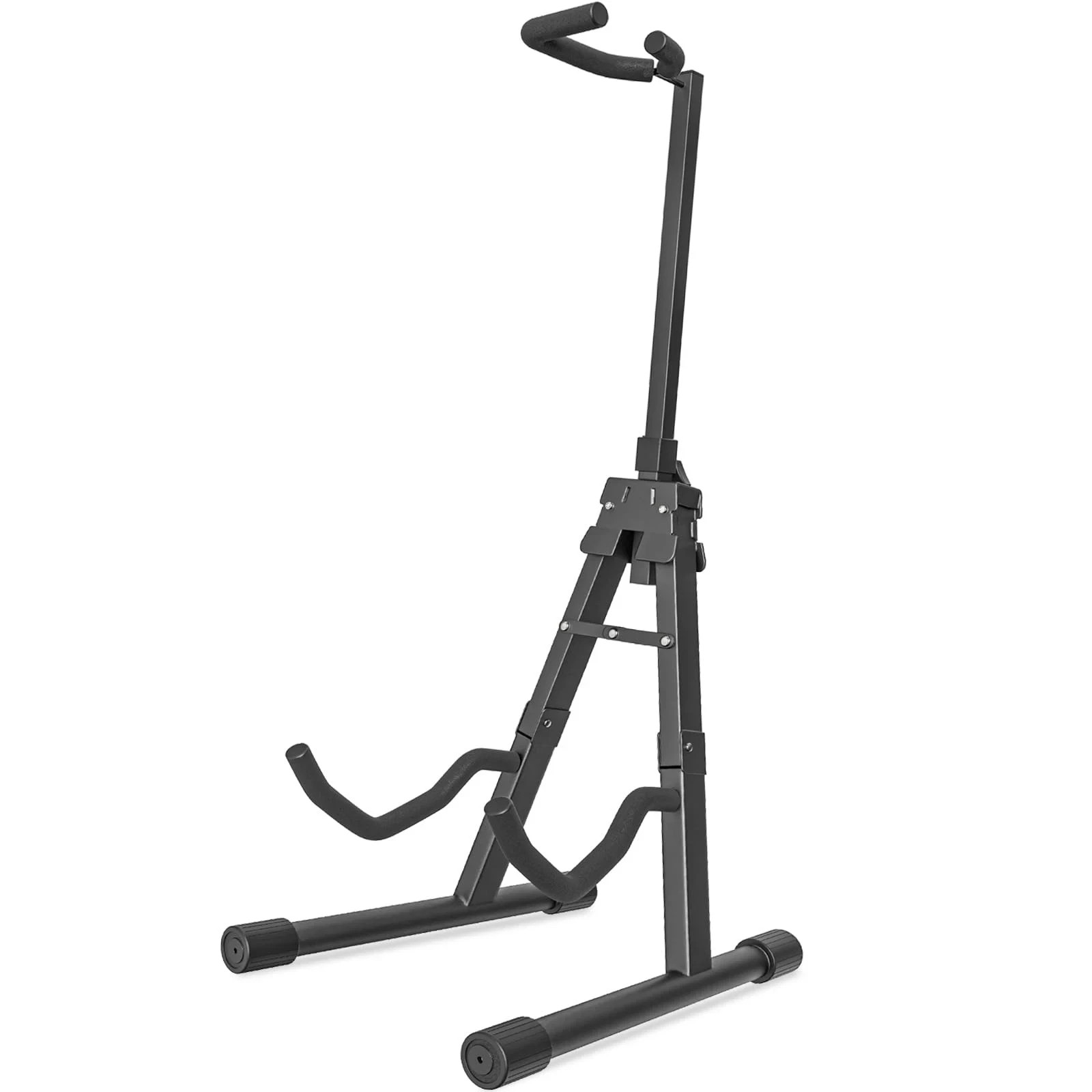 GLEAM Adjustable Folding Guitar Stand, A-shape with Neck Holder, Fully Assemb...