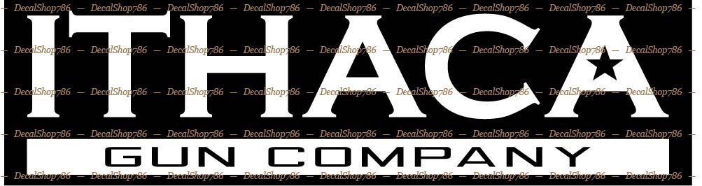 Ithaca Gun Company - Outdoor/Hunting Sports - Vinyl Die-Cut Peel N' Stick Decals