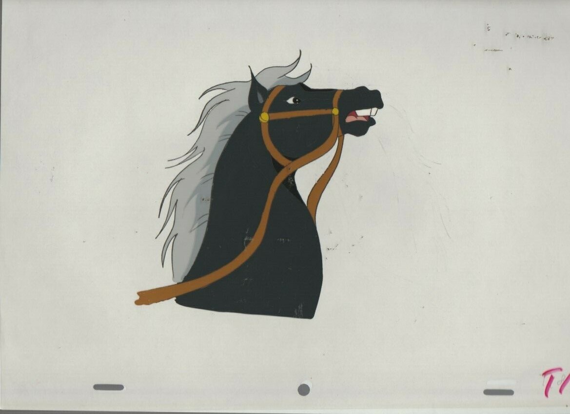 CONAN THE ADVENTURER Cartoon Animation 12.5x10.5" Cel Thunder Horse T-18