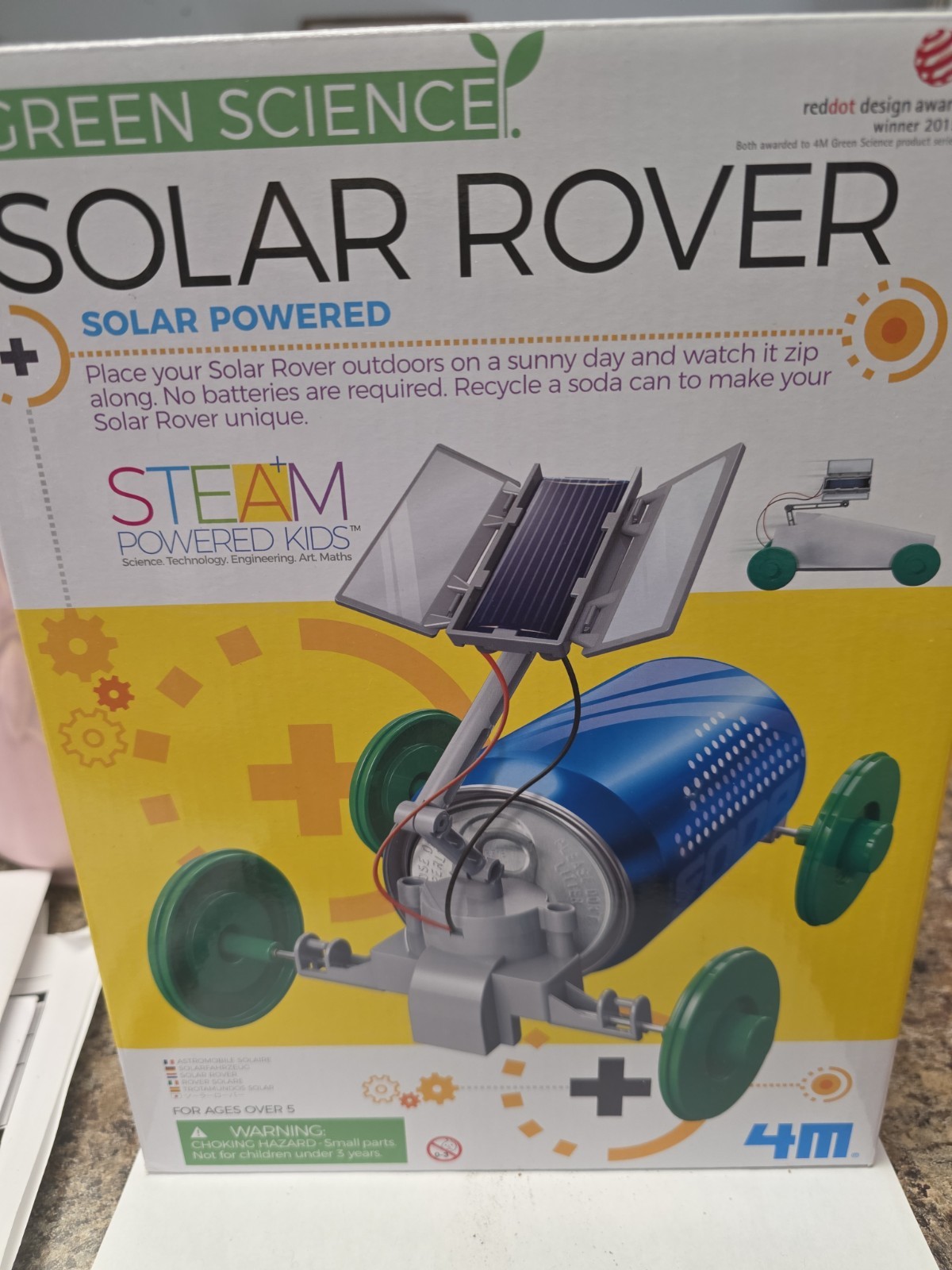 4M Green Science Solar Rover Solar Powered  Kit Ages 5+