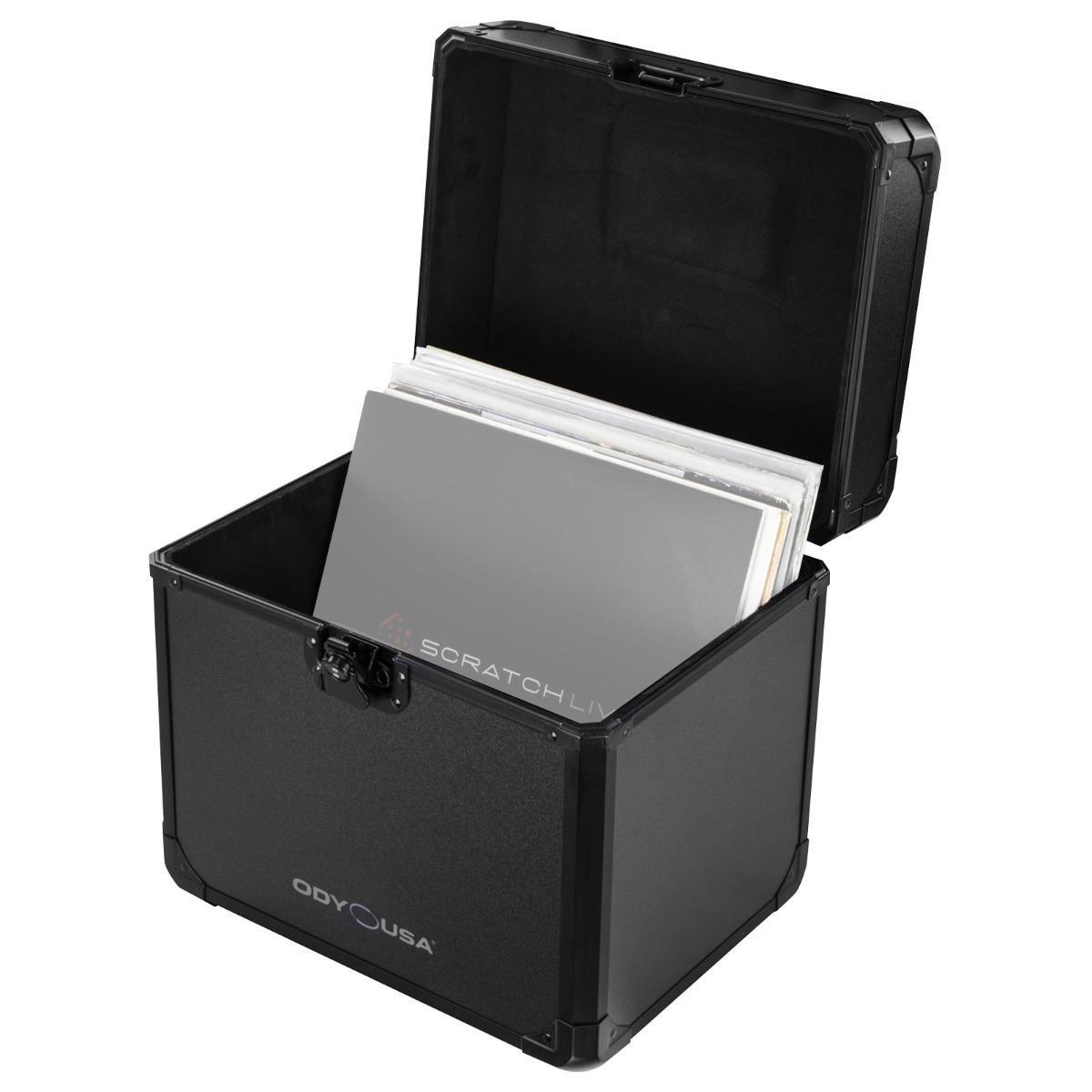 Odyssey KLP70BL Black KROM Utility Case for 70 12" Vinyl Records & LPs idjnow