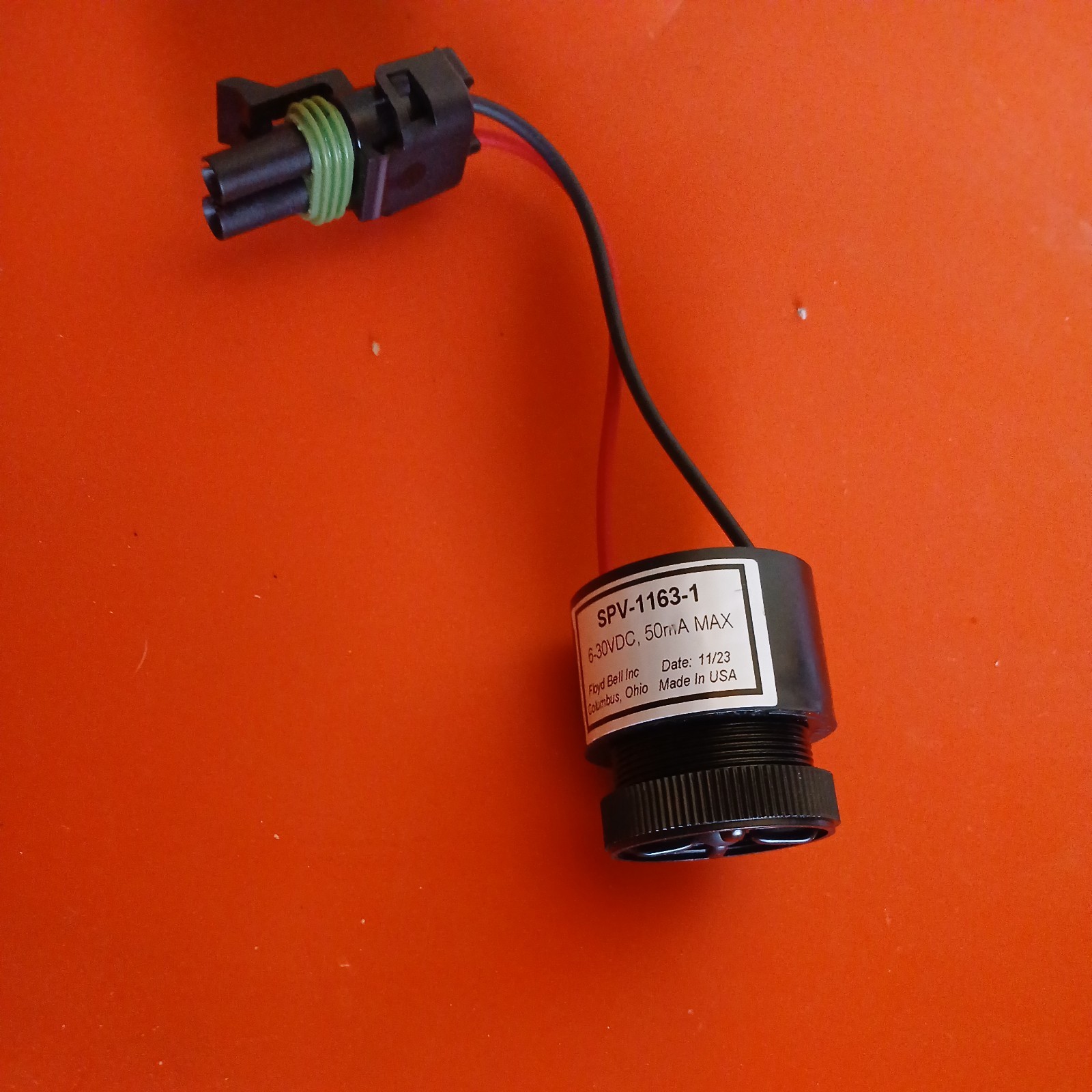 FLOYD BELL INC AUDIBLE TWO TONE ALARM SPV-1163-1 6-30VDC, 50MA MAX NEW, C2