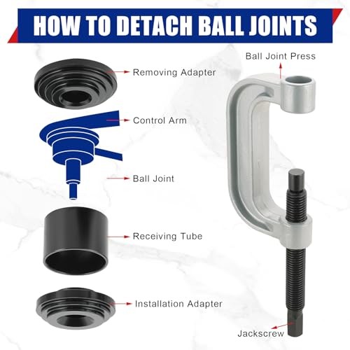 Ball Joint Removal Installation Tool, with U Joint Removal Tool | Equipped