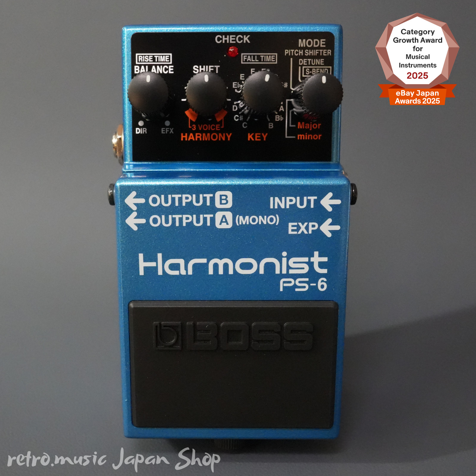 Boss PS-6 Harmonist Pitch Shifter Guitar Effects Pedal 3-Voice Harmony Stompbox