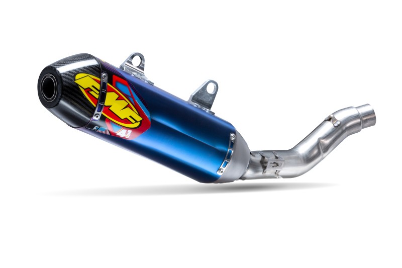 FMF Racing Kawasaki KX250F 17-20 Anodized Titanium Factory 4.1 RCT S/O w/Carbon