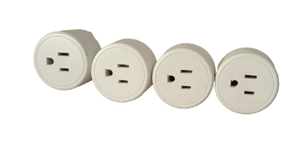 Lot of 4 Aoycocr Wi-Fi Wireless Smart Plug X5P 120V 10A 1200W White |Tested