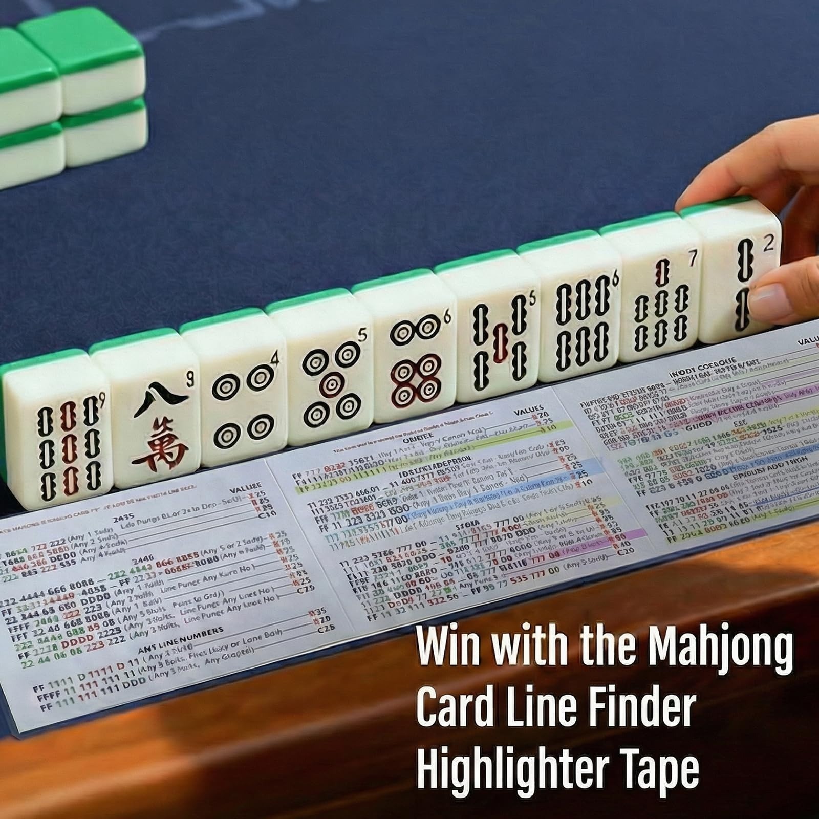 320 PCS Mahjong Card Highlighter Tape - Writable & Reusable Markers