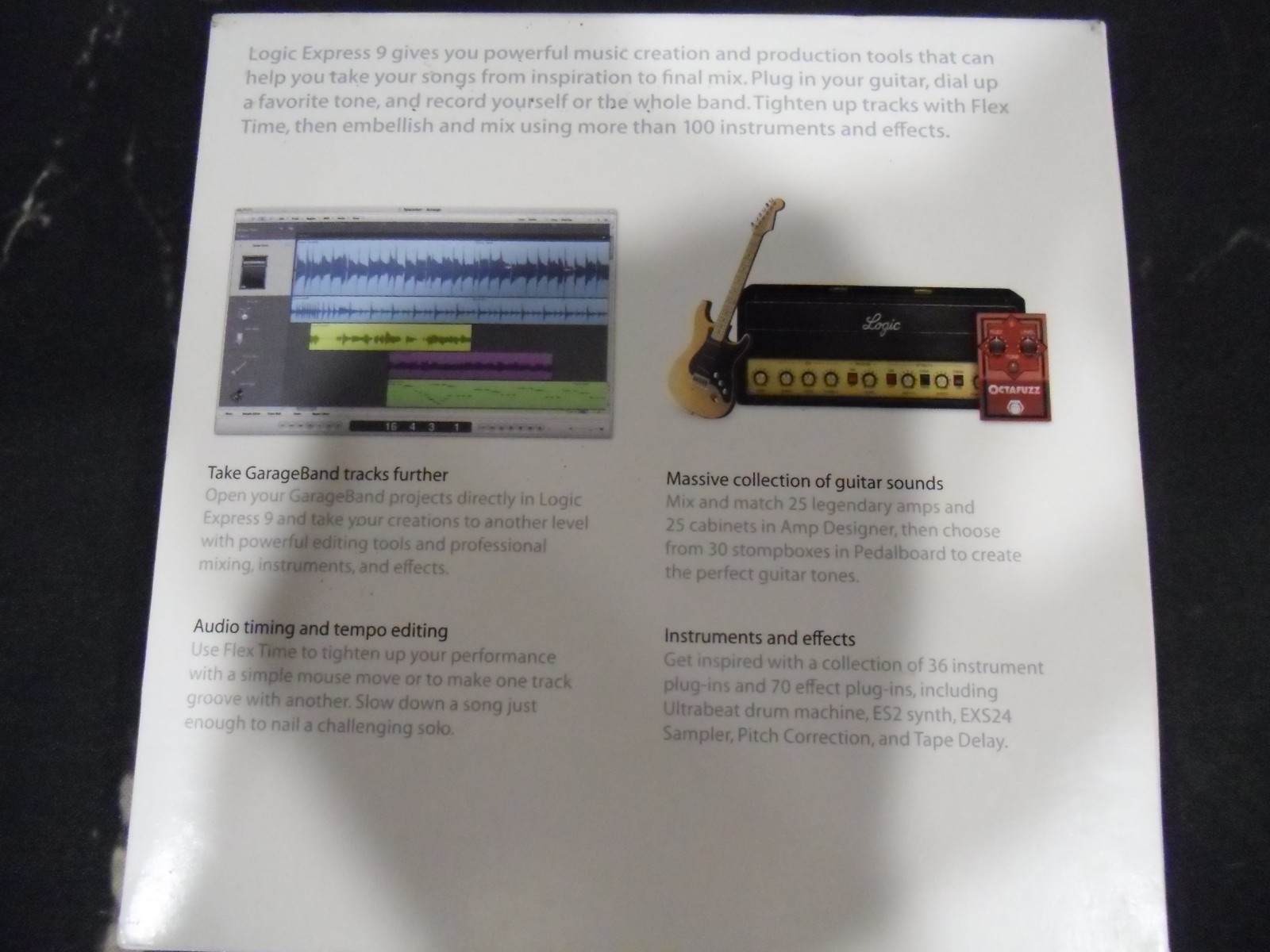 Apple-Logic Express 9 Music Editing/Composing for Intel-based (Mac) w/ Key Read
