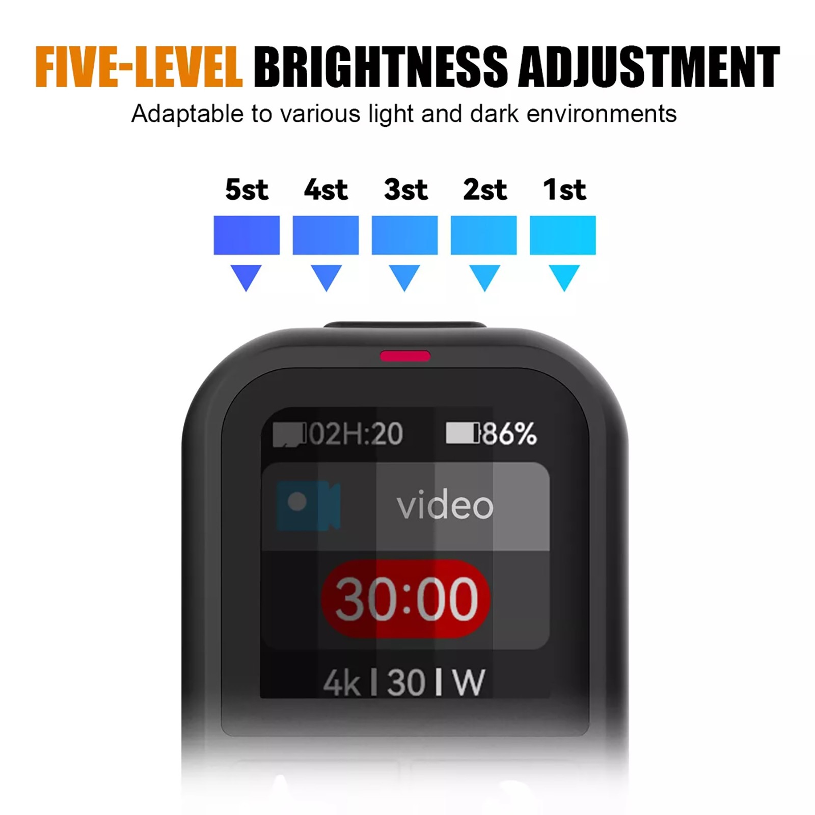 Sport Camera Smart Bluetooth Remote Control For GoPro Hero 13/12/11/10/9/MAX