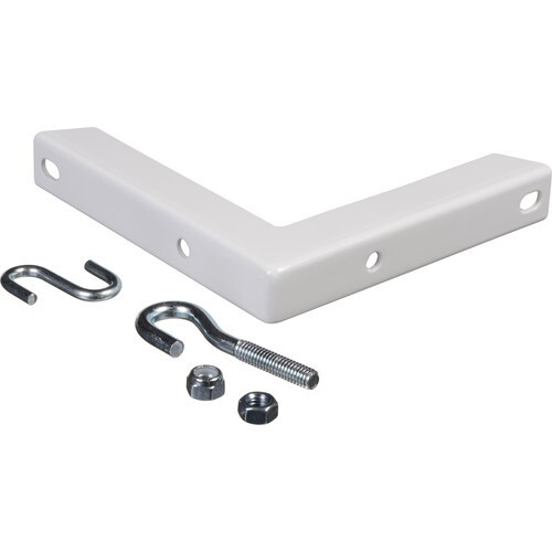 Da-Lite 40932 #6 Wall Mount Brackets (Extends 6"), Pair, White, New in Box