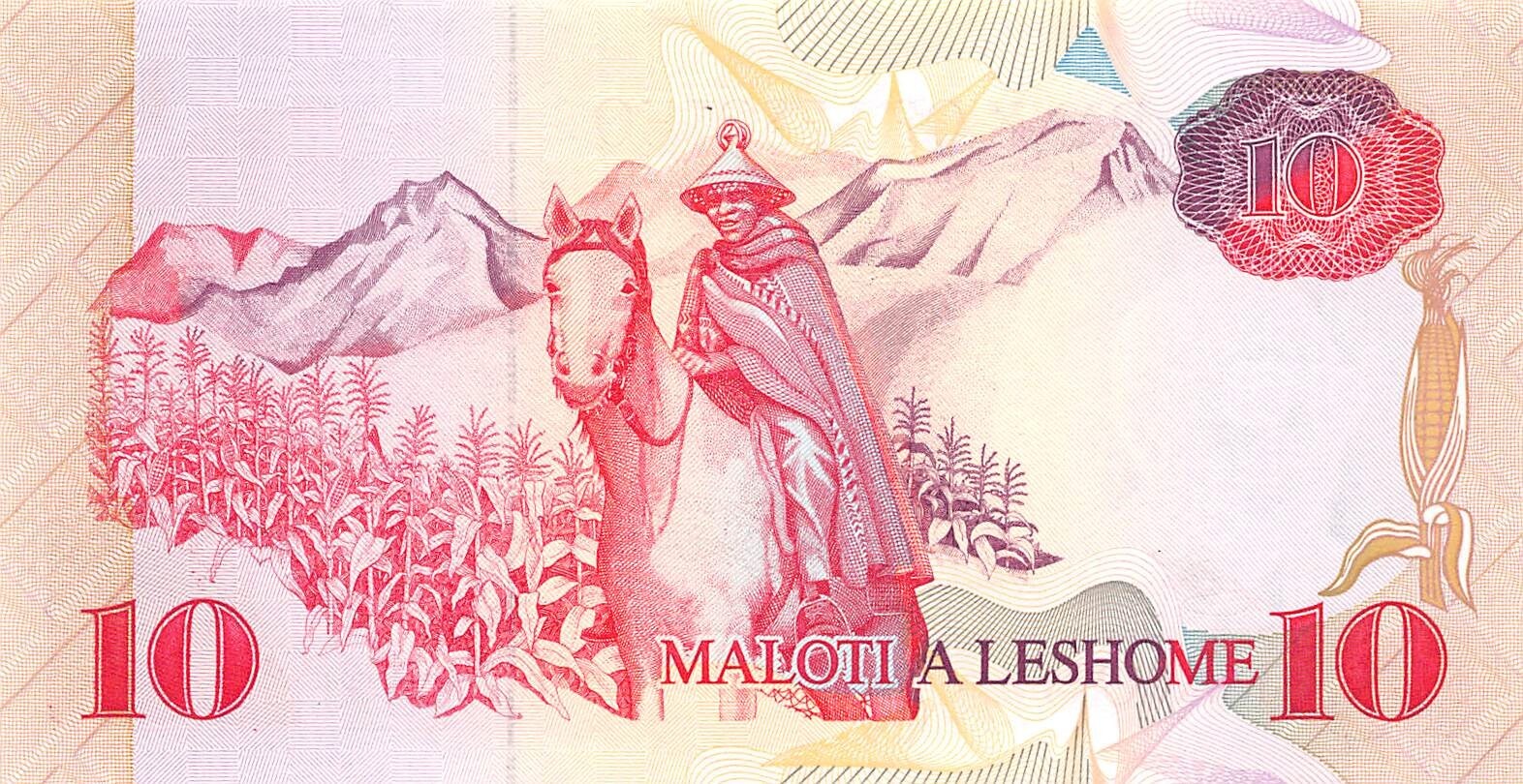 Lesotho  10  Maloti  1990  P 11a  Series  A   Uncirculated Banknote IV
