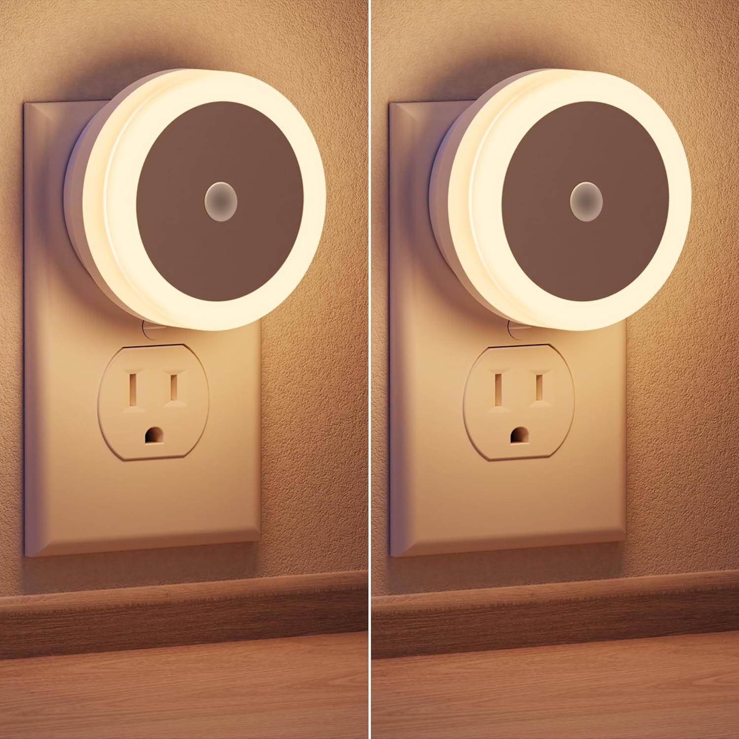 Night Lights Plug into Wall, [2 Pack], Nightlight with Light sensors, LED Nig...
