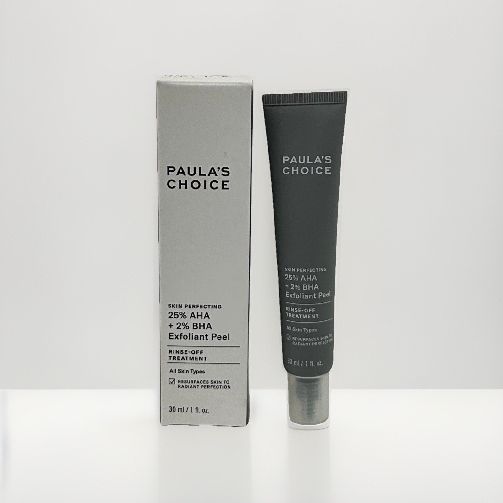 PAULA'S CHOICE Skin Perfecting 25% AHA + 2% BHA Exfoliant Peel 1oz NEW in Box