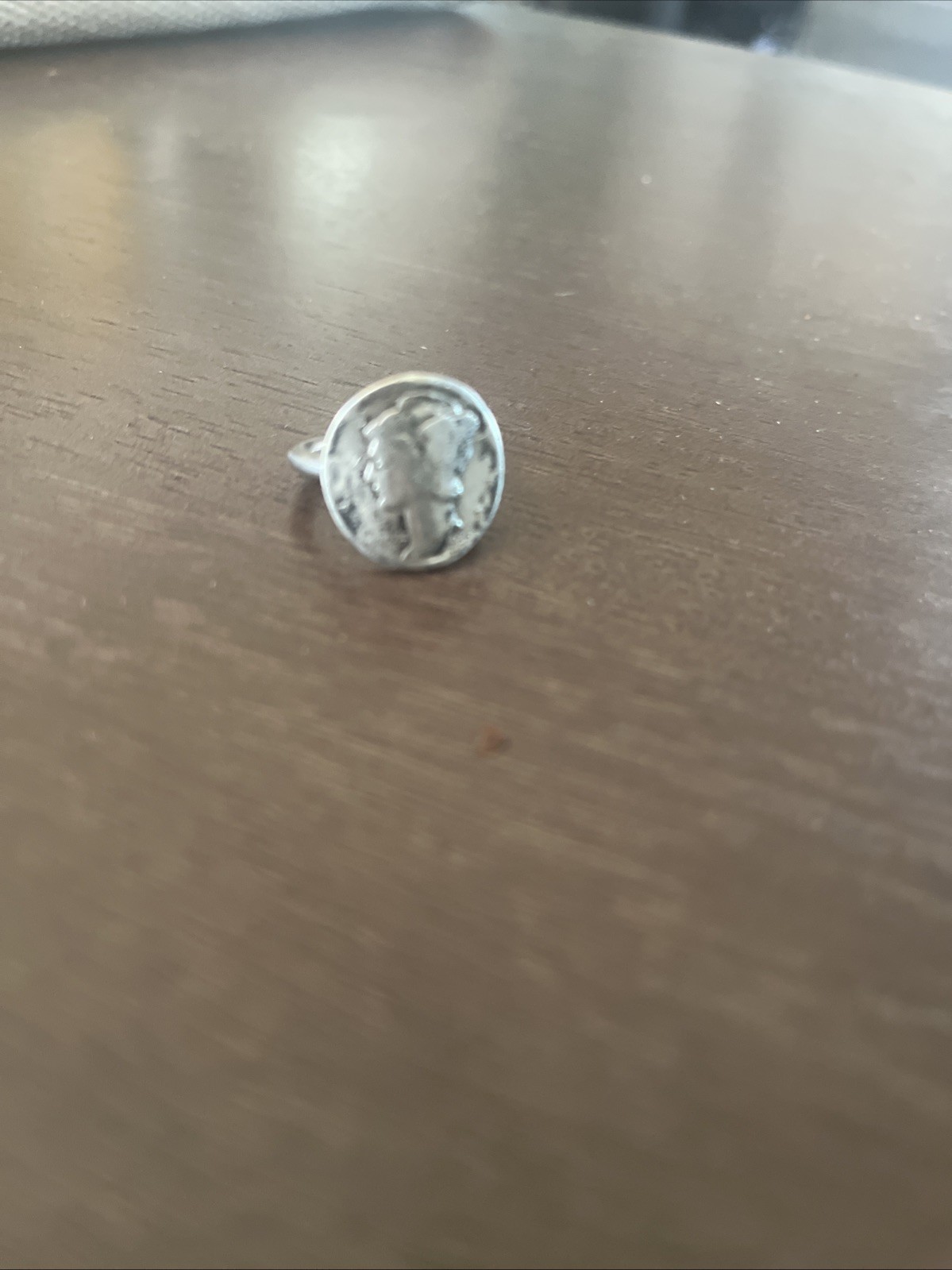 US 1935 Winged Liberty Head Dime Coin Ring Size 6-1/2