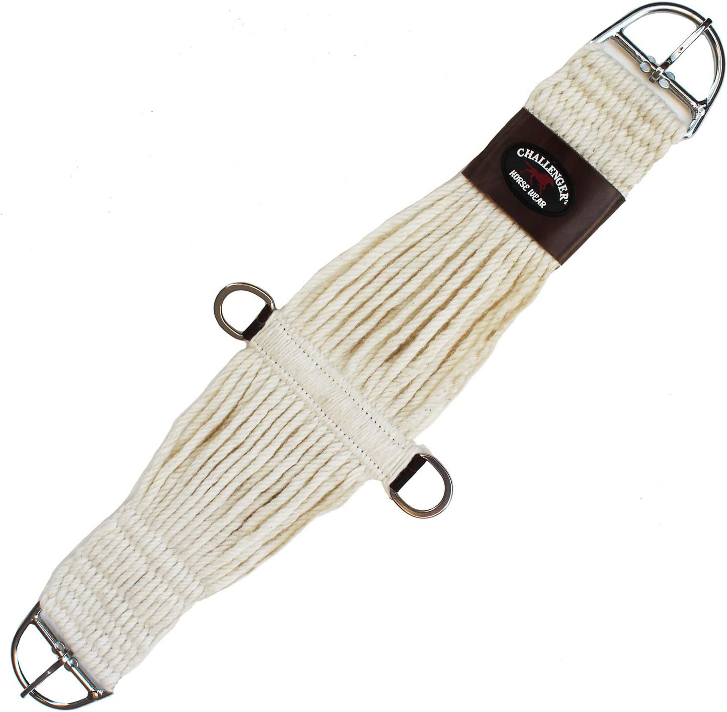 Horse 30" Western 27 Strand Double Weave Cream Mohair Roper Cinch 97RT07CR-30