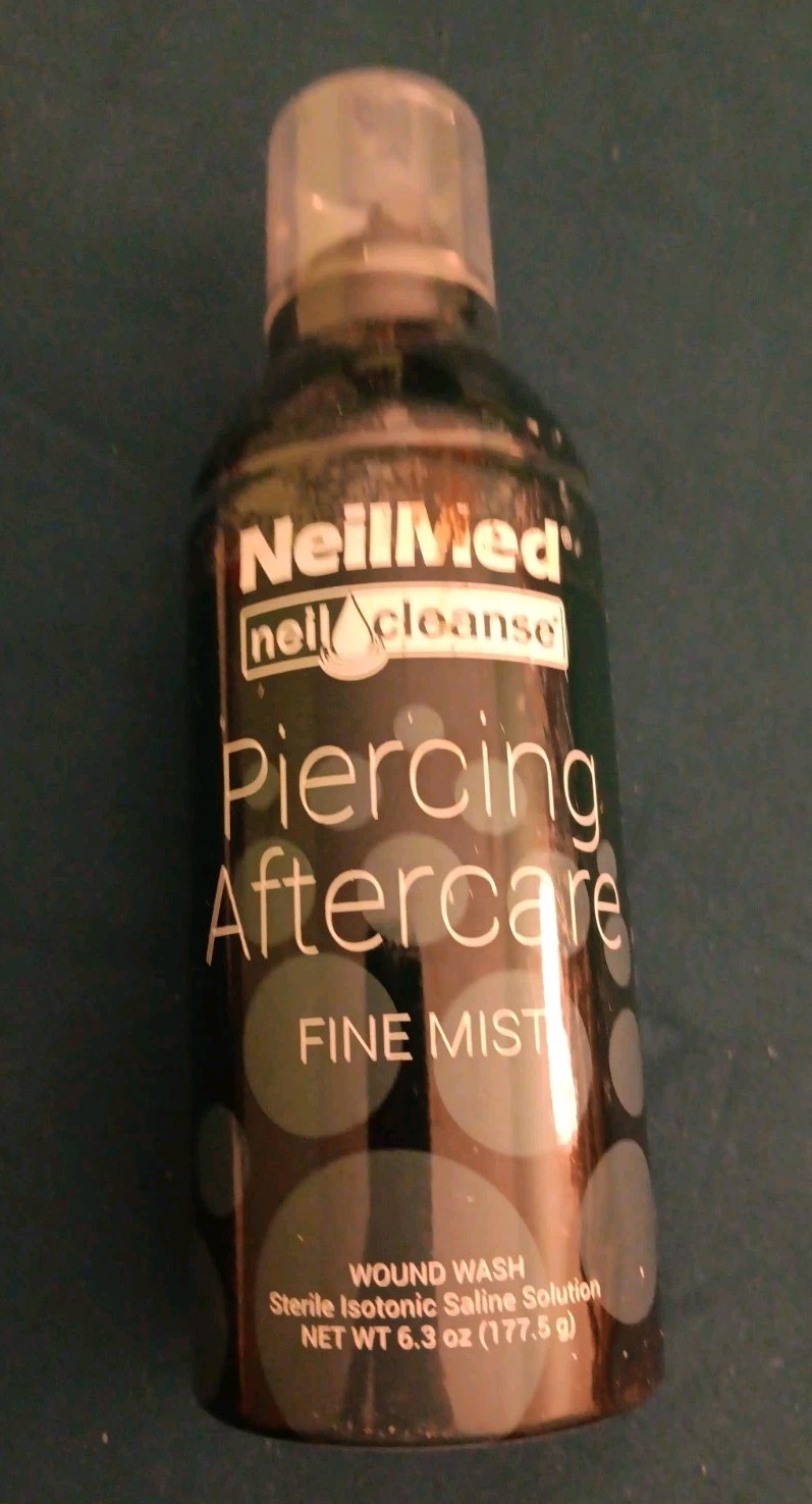 NeilMed Piercing Aftercare Fine Mist Neil Cleanse Wound Wash 6.3 oz (C064)