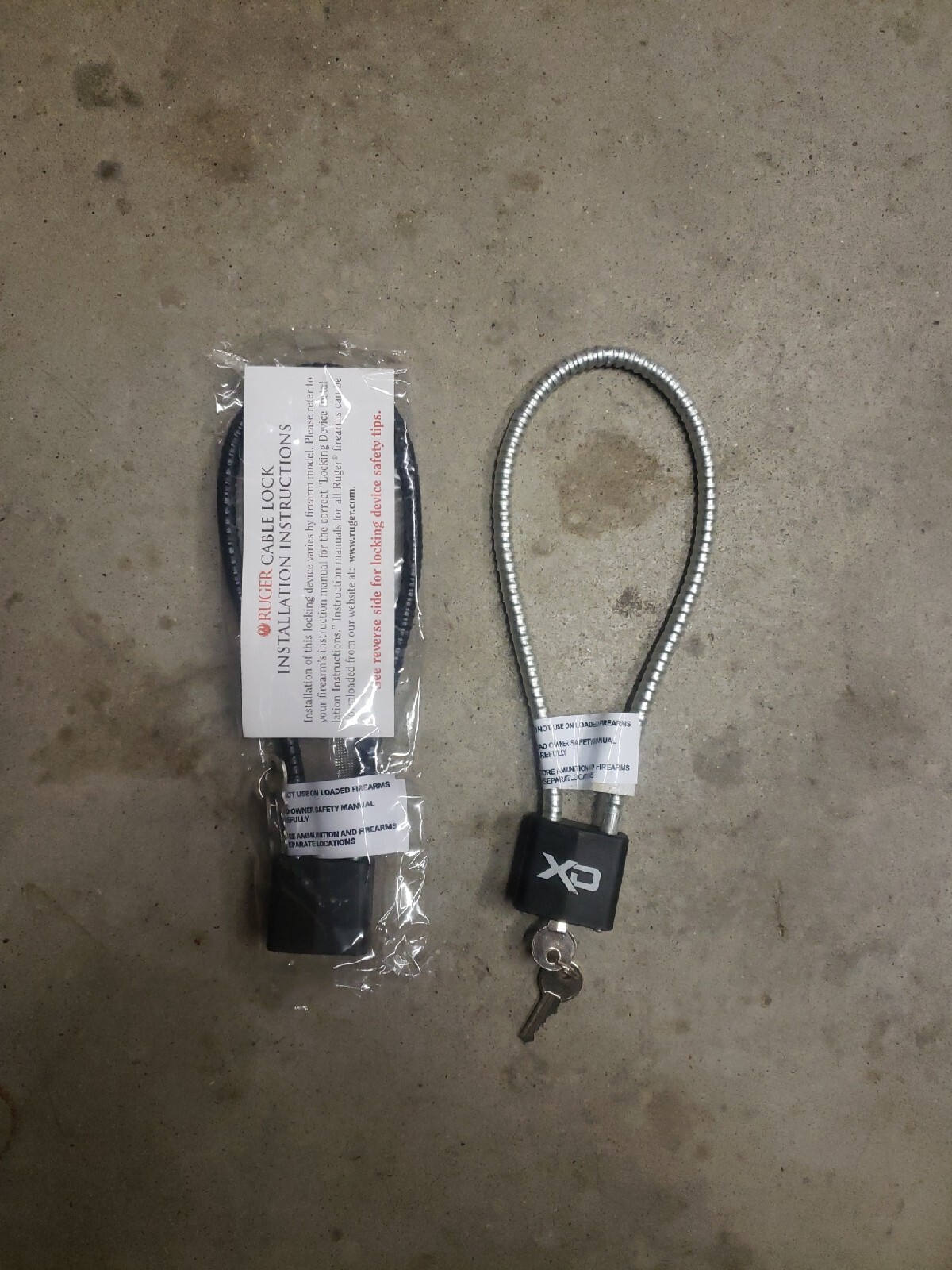 2 Ruger Gun Cable Locks - FREE SHIPPING  Ruger Factory Produced