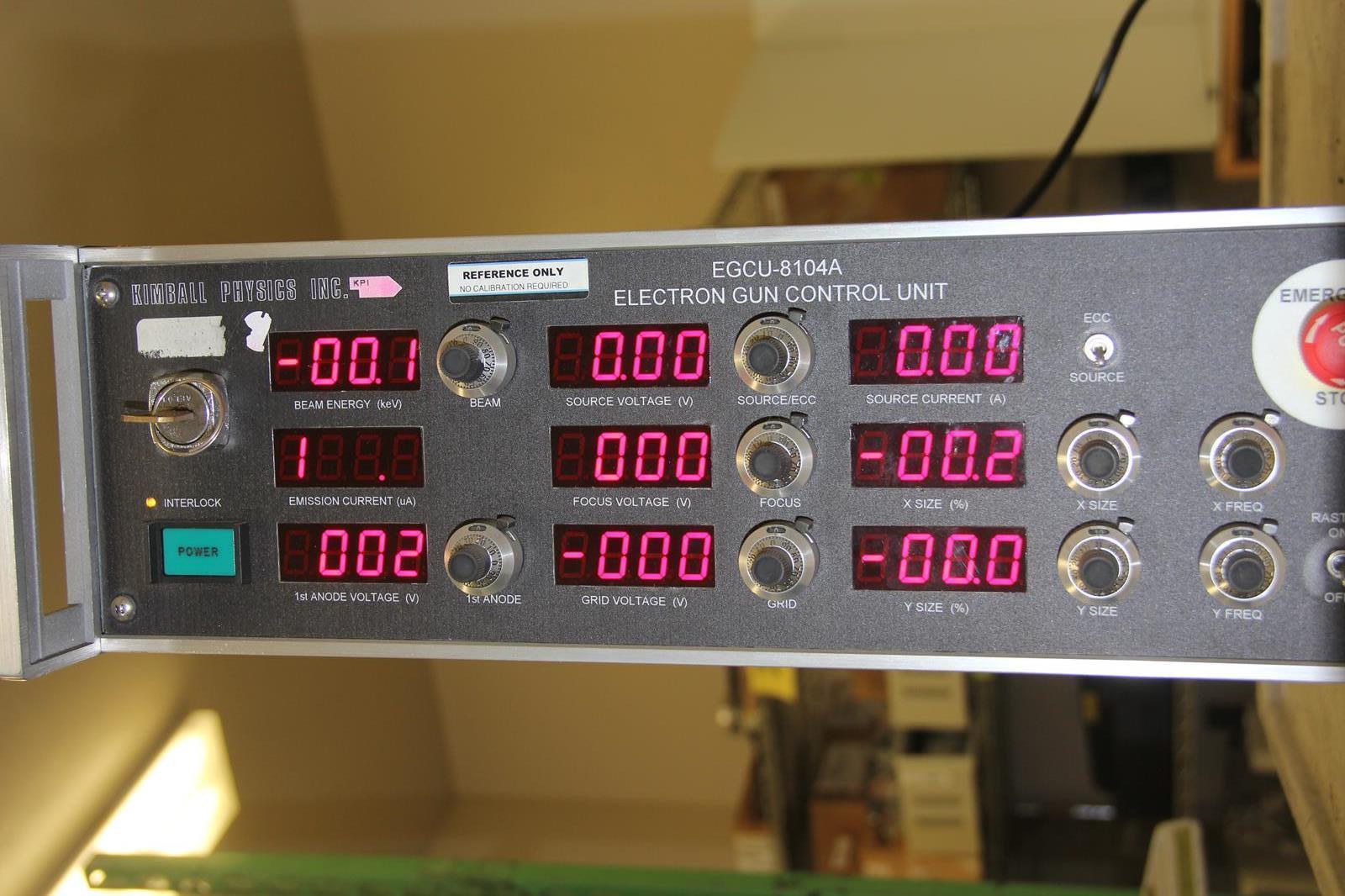 KIMBALL PHYSICS EGCU-8104A Electron Gun Control Unit