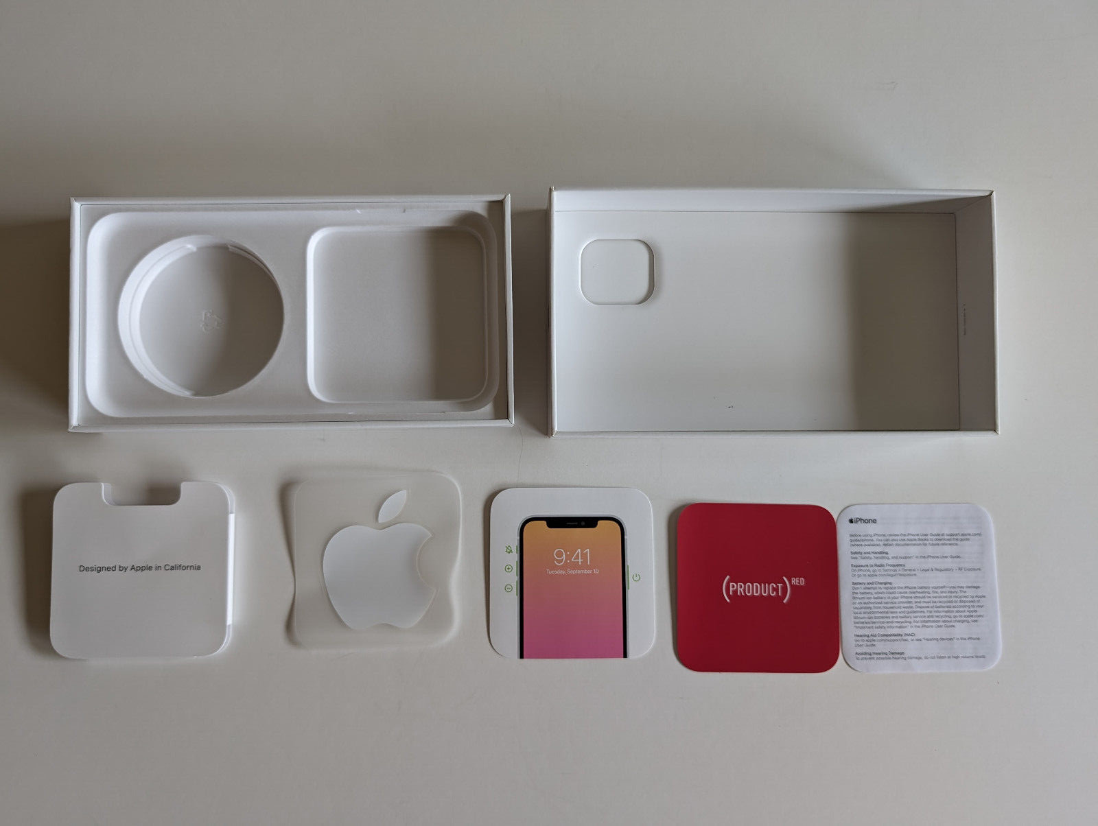 Apple iPhone 11 Red 64GB BOX ONLY, includes one Apple sticker and some inserts