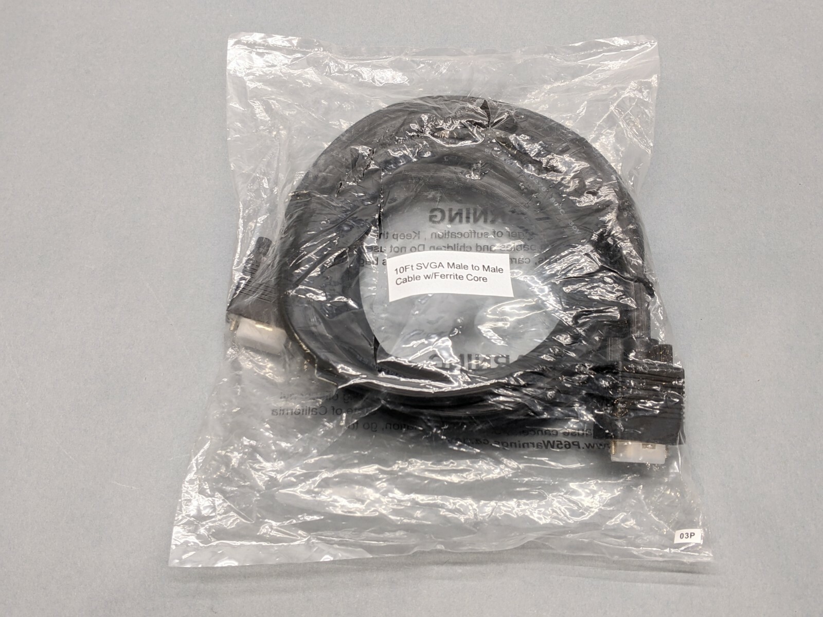 Fuji Labs SVGA Male to Male Ferrite Core Cable 10ft