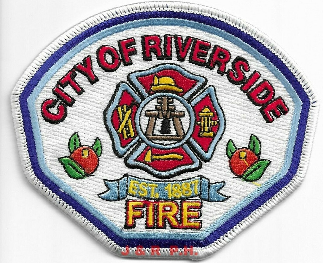 City of Riverside  Fire, California  (3.75" x 4.5" size) fire patch