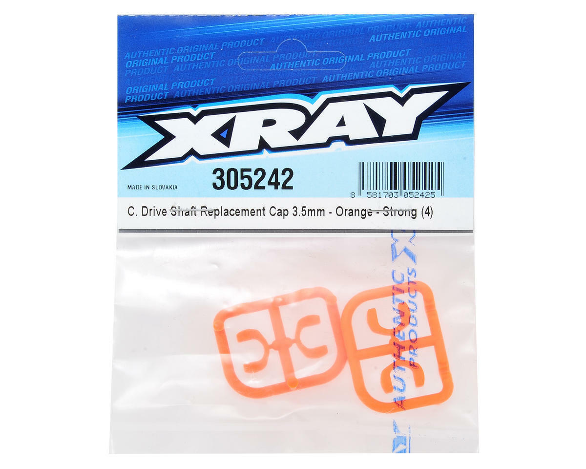XRAY 3.5mm Plastic Drive Pin Clips (4) (Orange) [XRA305242]
