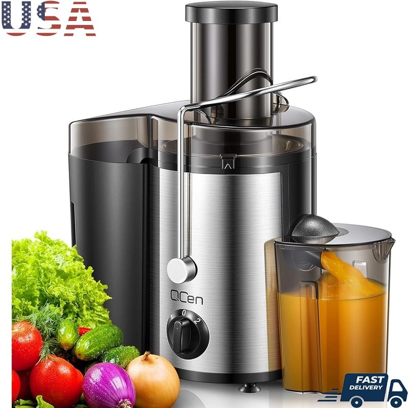 Centrifugal Juicer High Speed Dual Speed Easy Clean Fruit Vegetable Extractor US