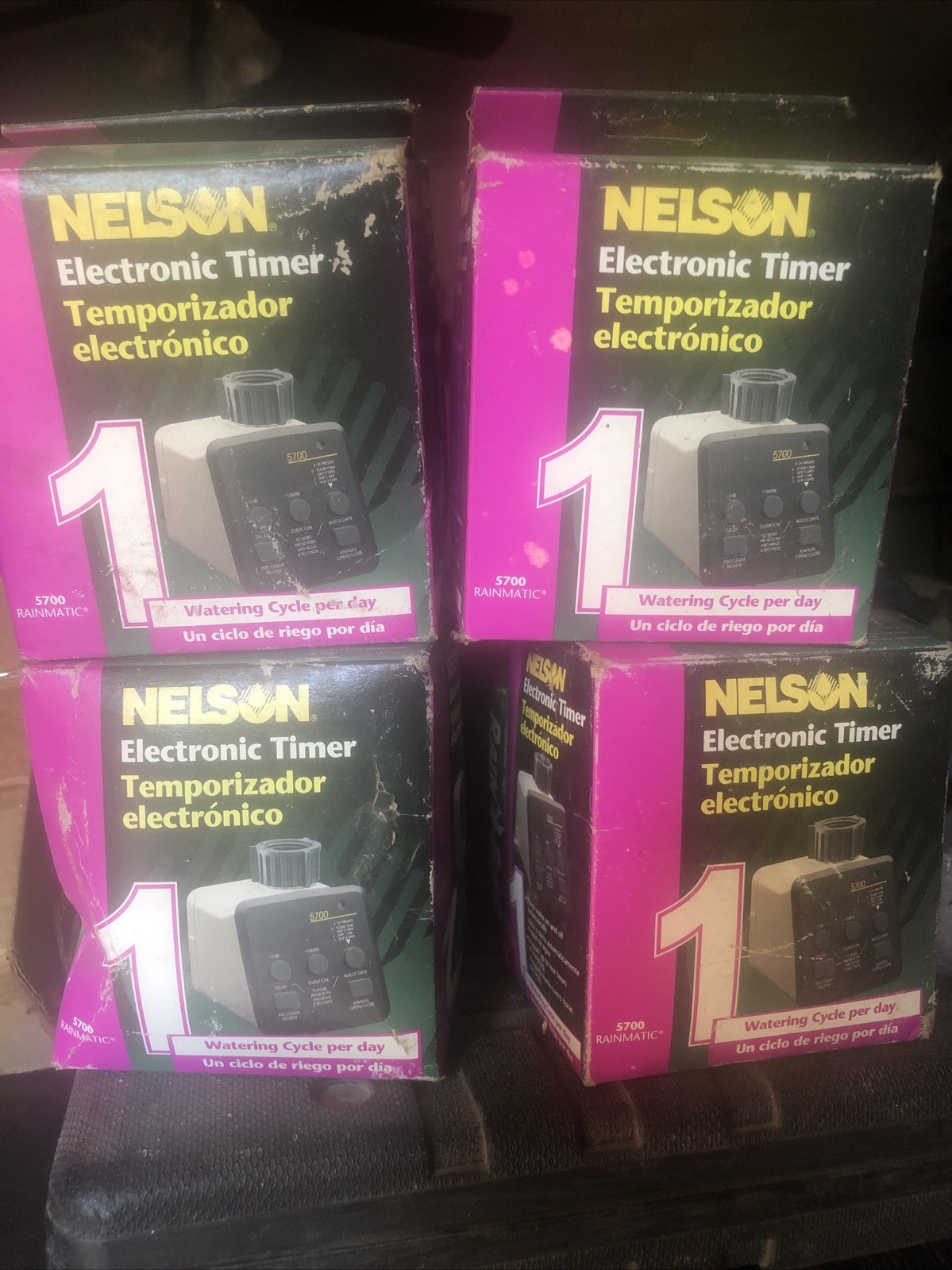 Lot Of 4: NELSON 5700 rainmatic electronic sprinkler hose lawn timer