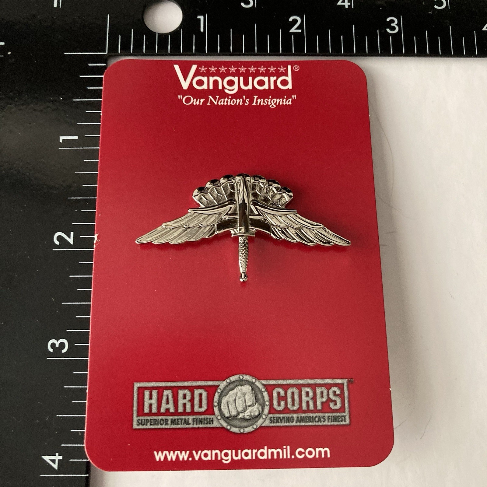 U.S. Army Badge: Freefall Jump Wings Halo - regulation size, mirror finish