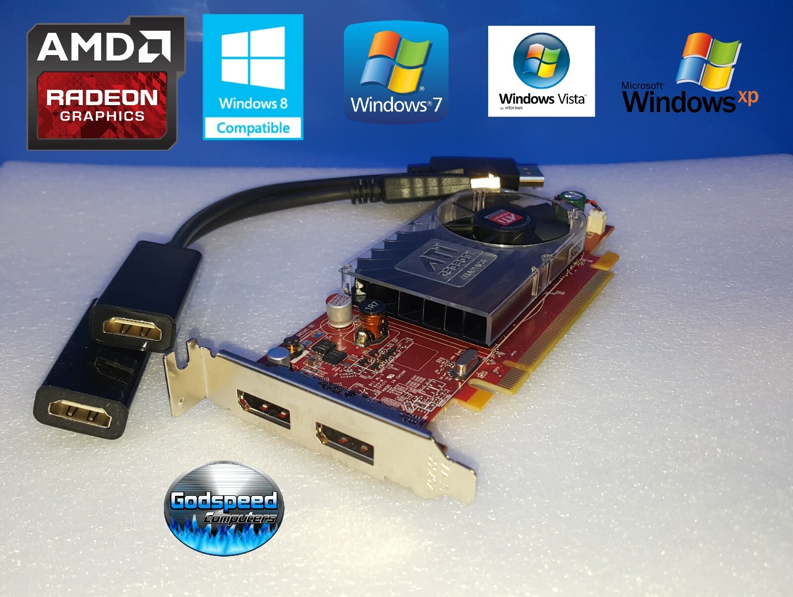Acer Veriton X2110 X2120G X2610 X2610G X2611 Low-Profile Dual HDMI Video Card