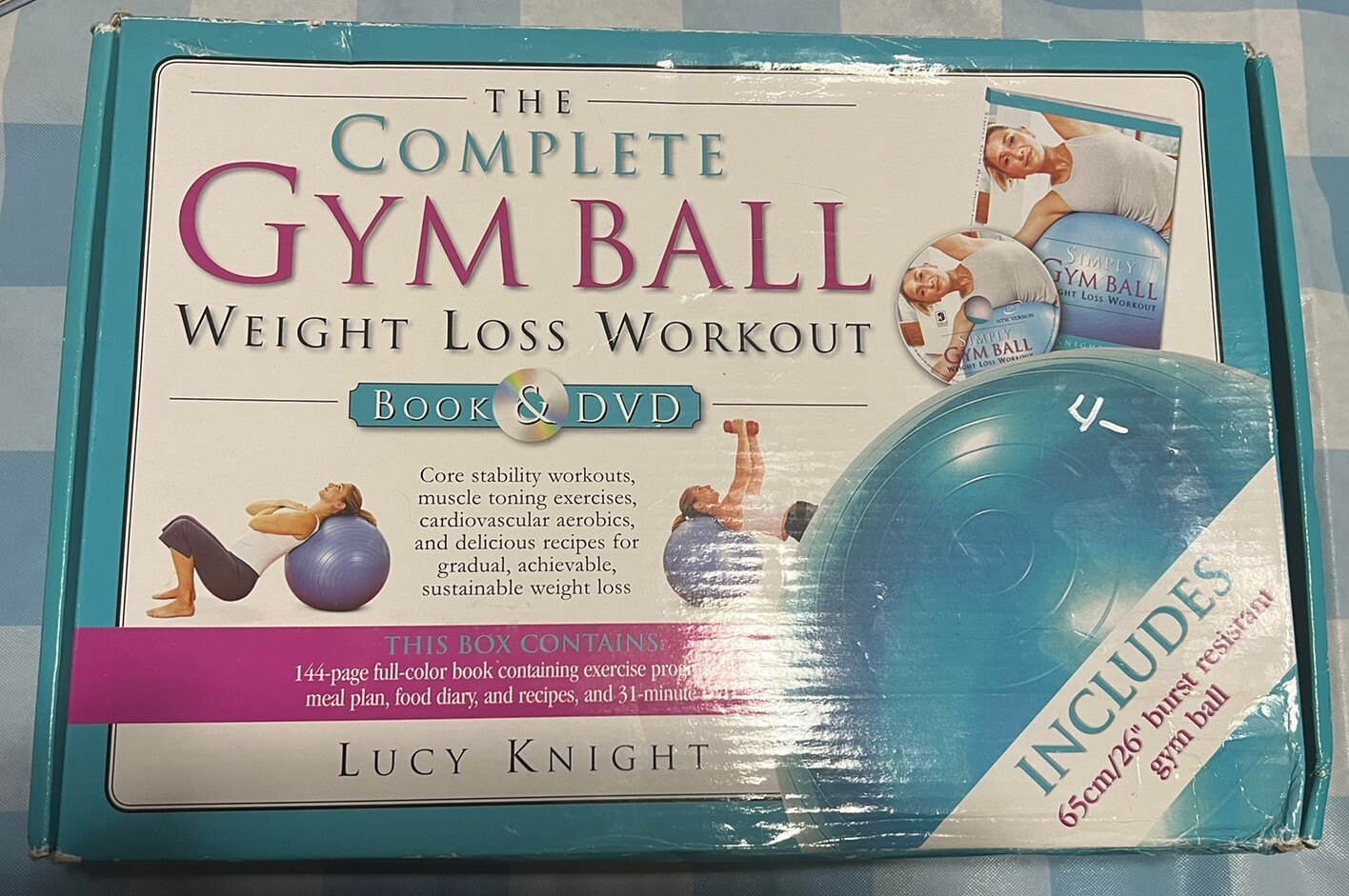 The Complete Gym Ball Weight Loss Workout Set (includes Ball, Book and DVD)