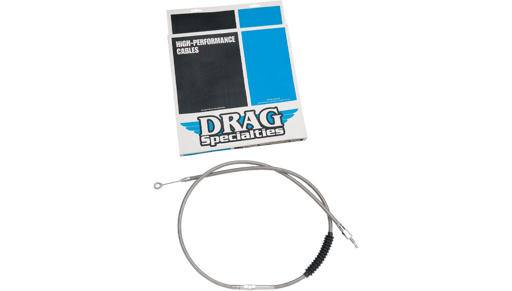 Drag Specialties Braided 62 11/16" Clutch Cable fits 87-06 Harley Touring FLHT