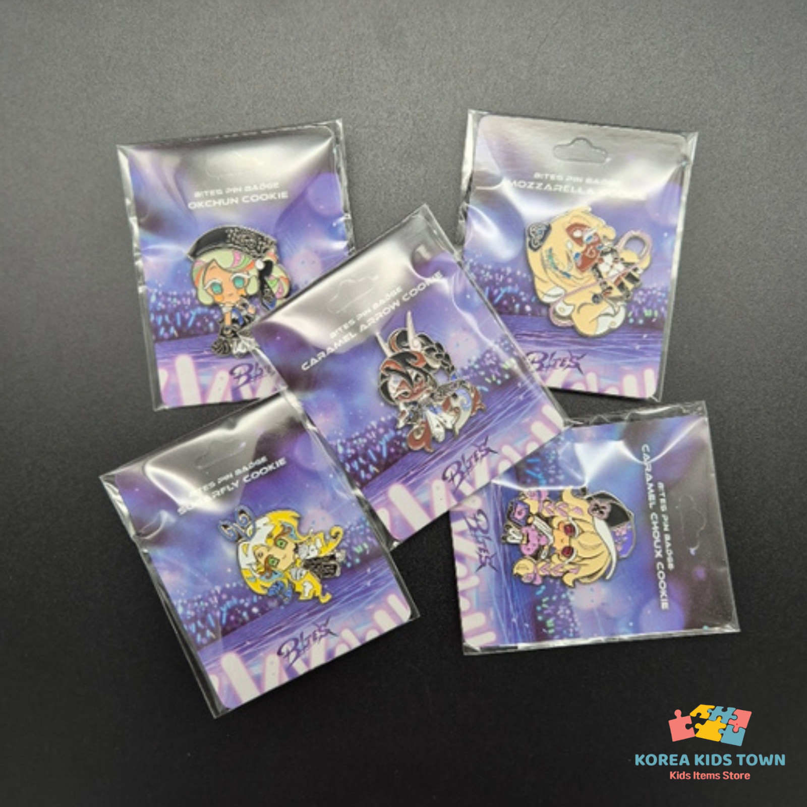 OFFICIAL Cookie Run Bites Collab Pin Badge Metal Brooch Bag Accessory