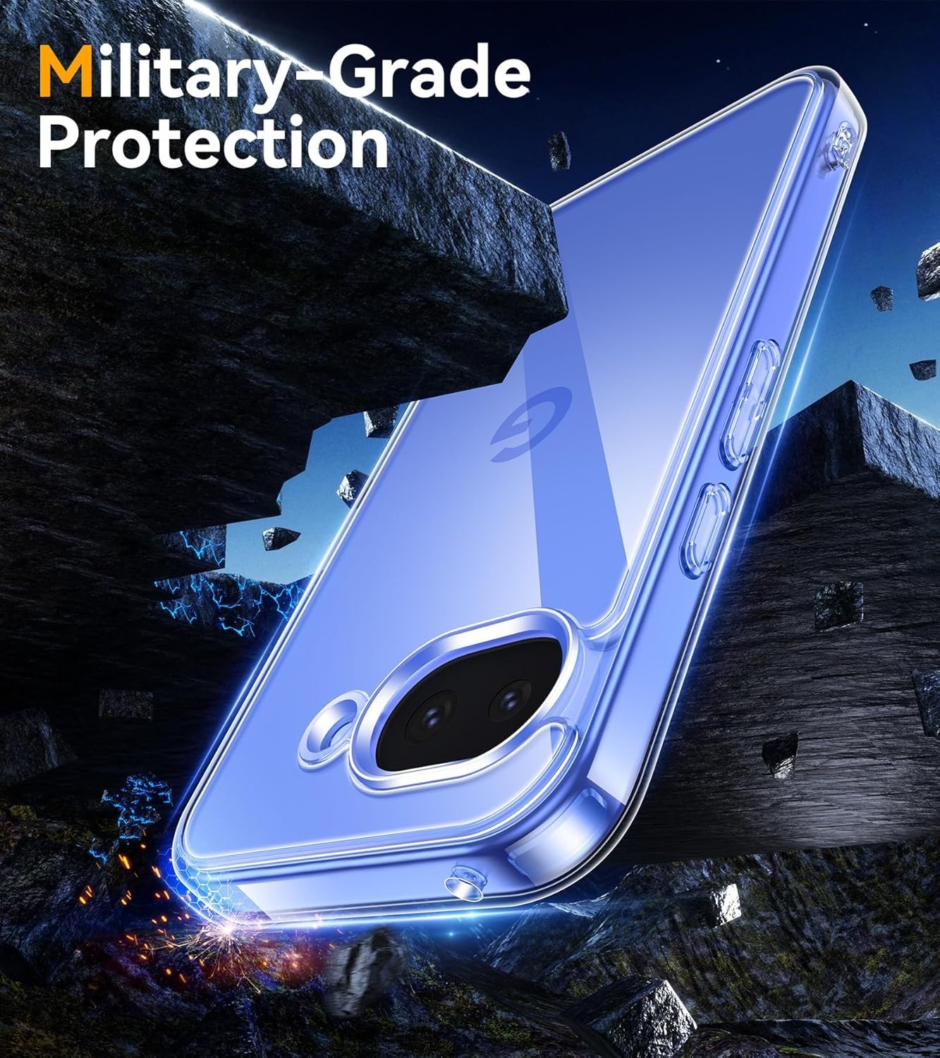 Case + 2X Tempered Glass For Google Pixel 10A Screen Protector Full Screen Case Clear 9H
