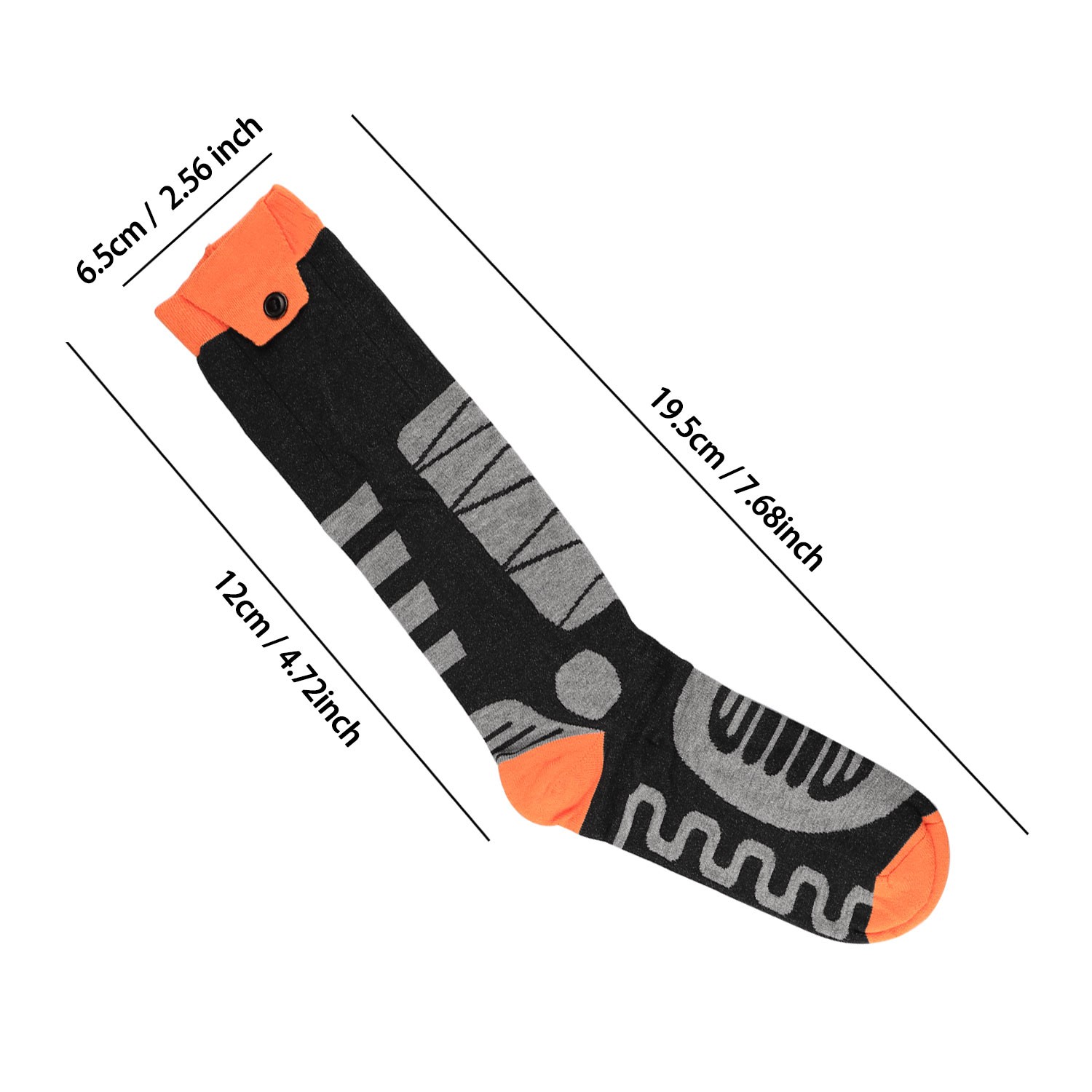 5000mAh Rechargeable Electric Heated Socks APP Control for Men Women Winter