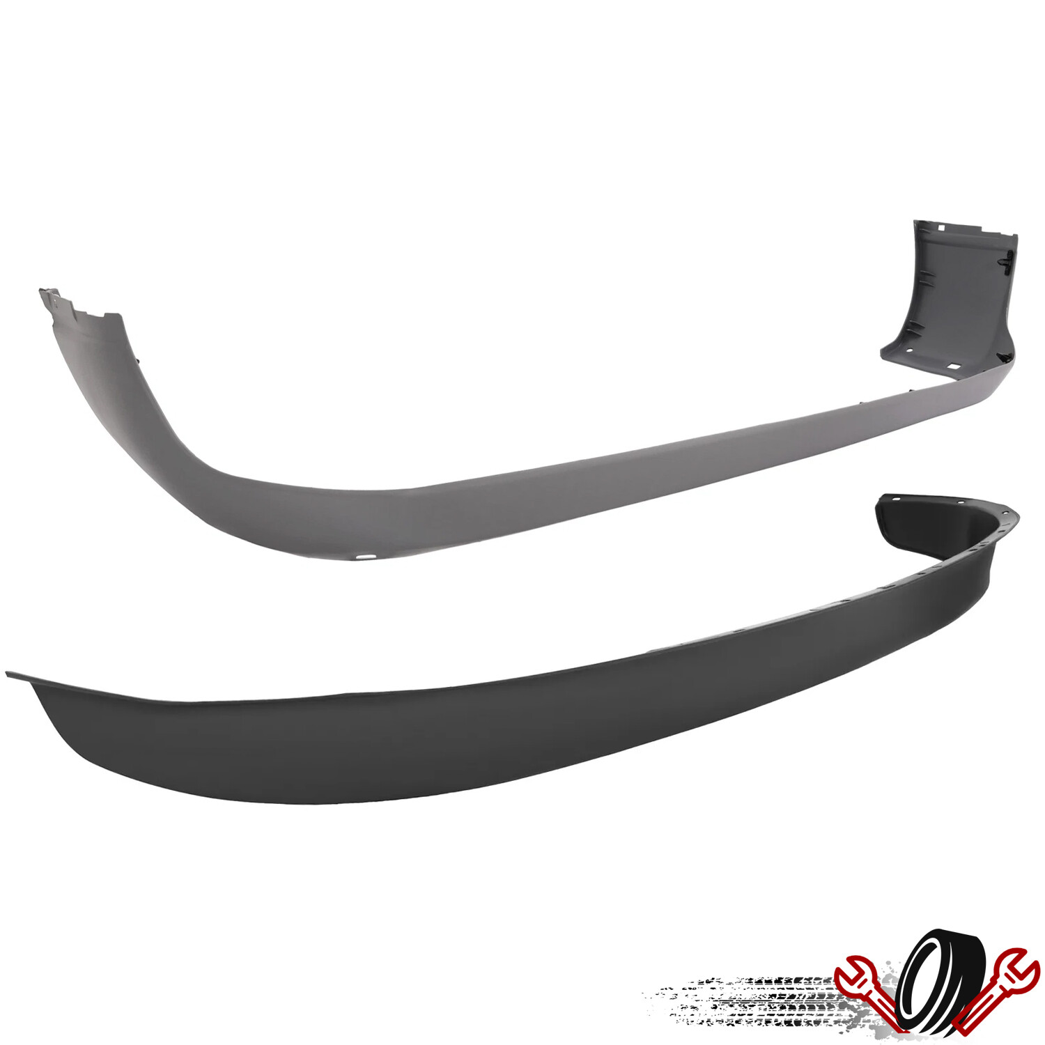 Gray / Black Front Lower Bumper Valance For Dodge Ram 1500 2500 3500 1994-2002