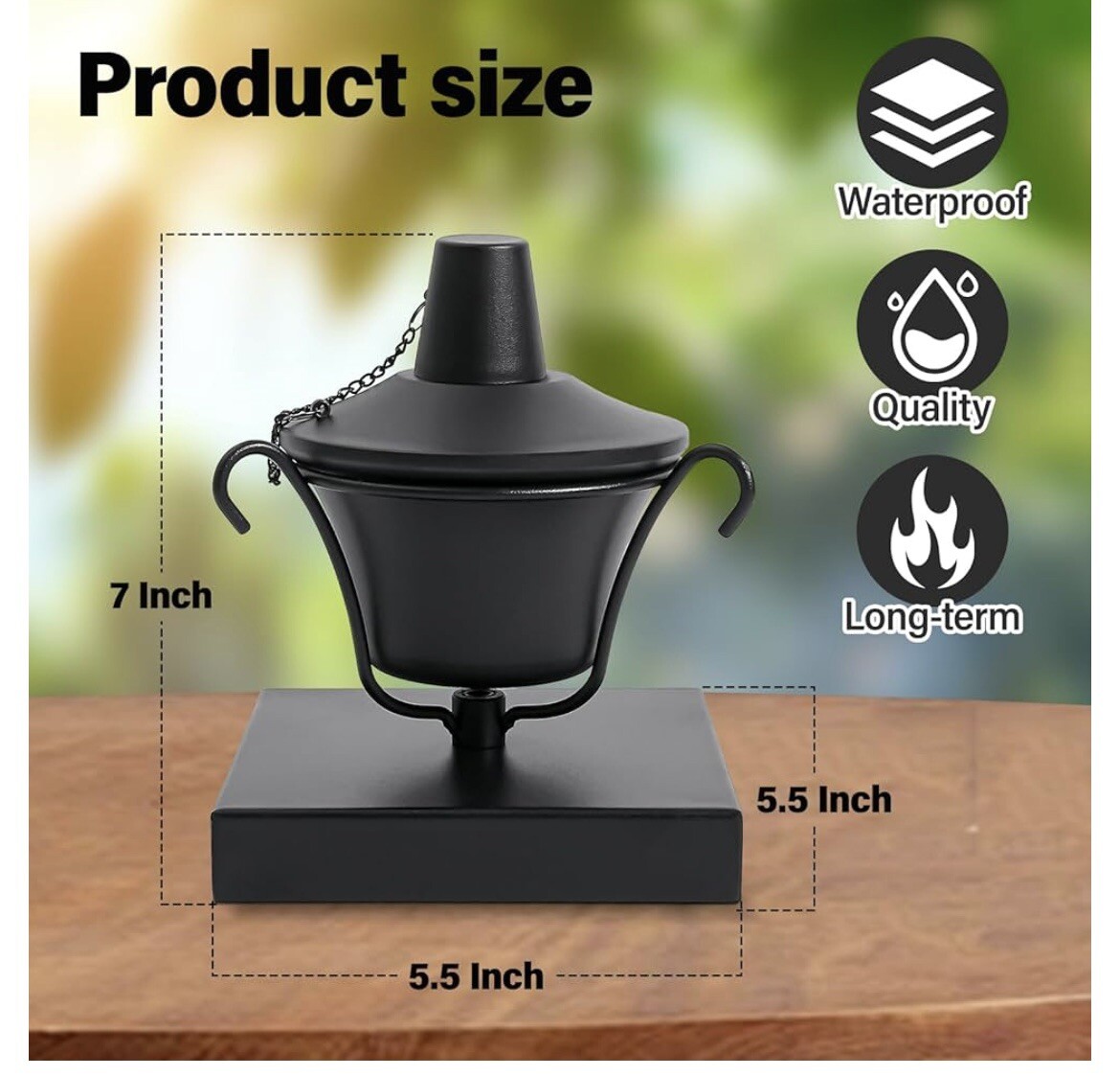 garden patio torches 4 pieces in one box all of them for $15 only