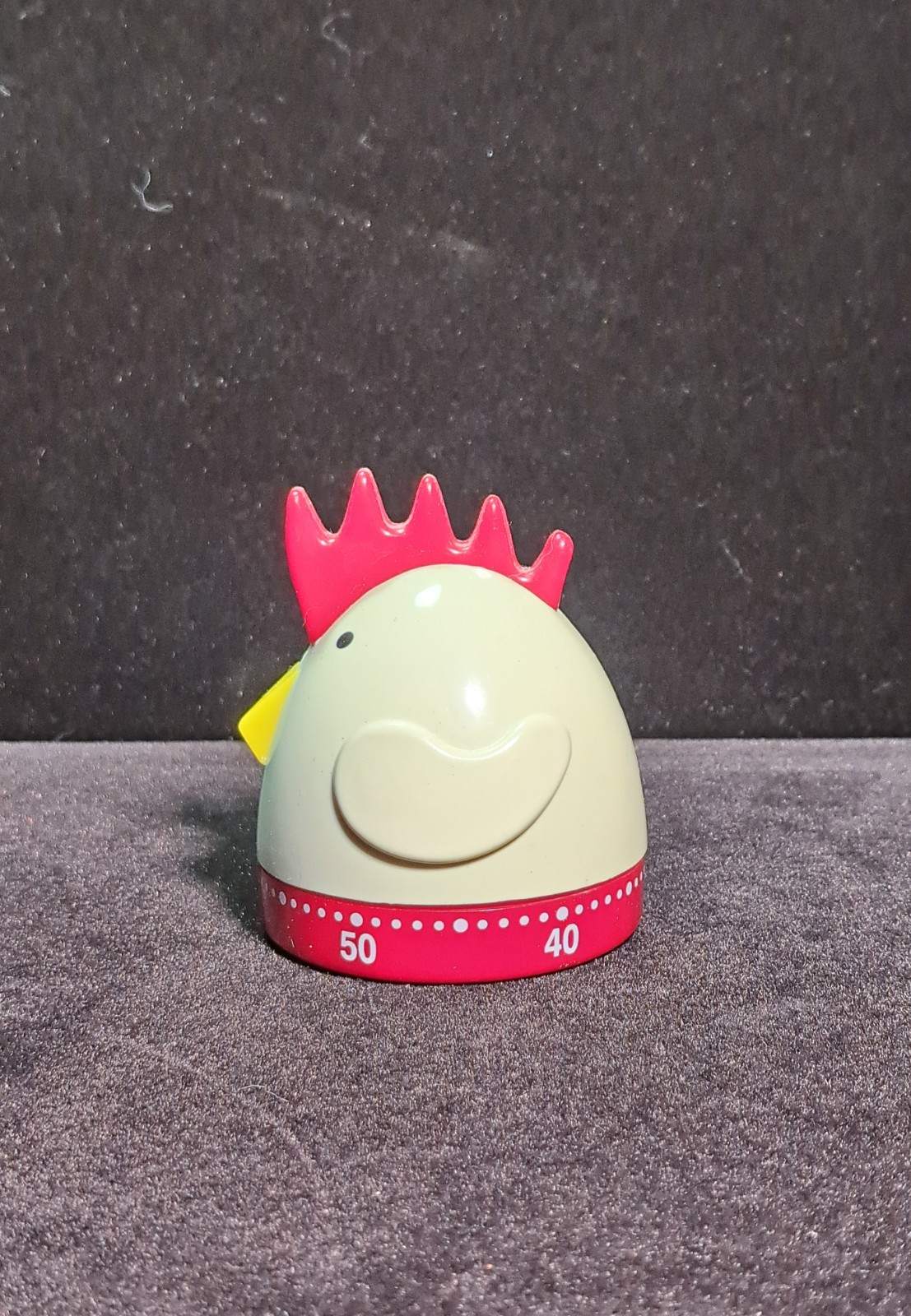 1Pc Cartoon Rooster Timer Home Mechanical Timer Kitchen Time Reminder (White)