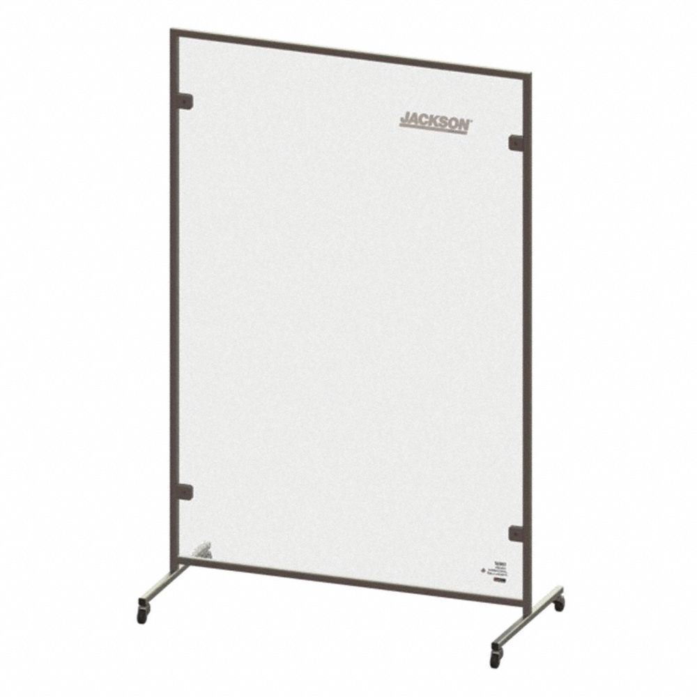 Jackson safety 36900 protective barrier, glass/steel