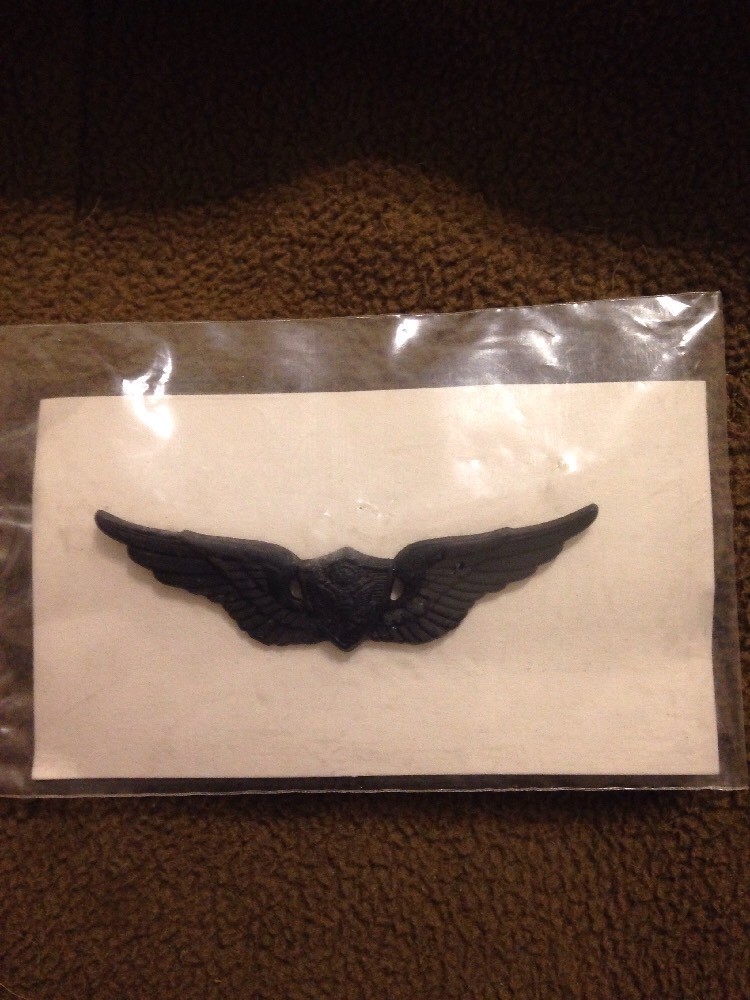 GENUINE US MILITARY INSIGNIA BADGE QUALIFICATION AIRCRAFT CREWMAN AVIATION 81