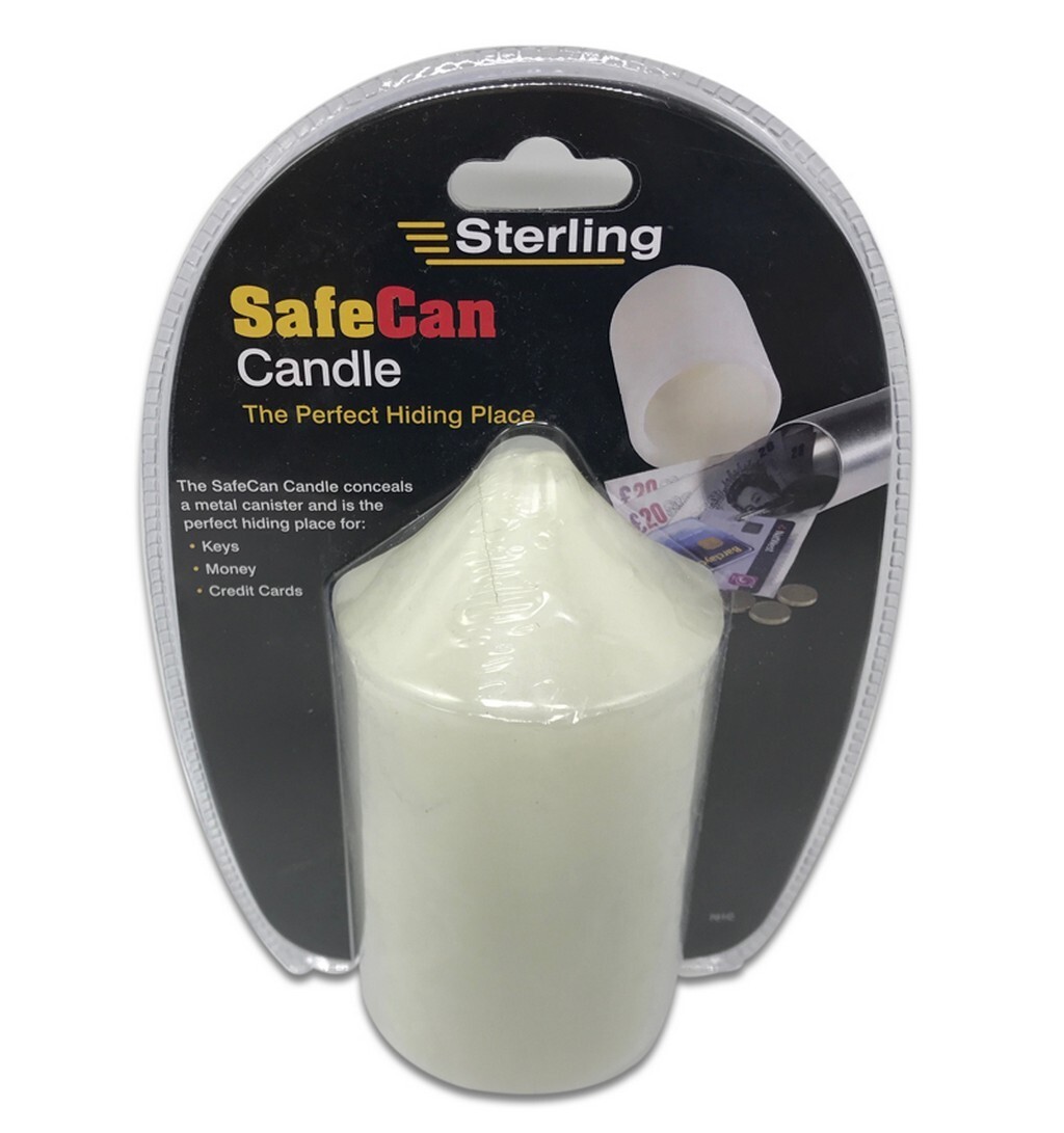 Real Wax Candle Diversion Safe - Secret Hidden Storage Compartment Stash Can Jar