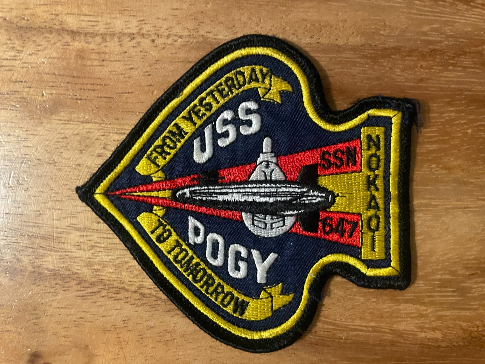 US Navy Pogy SSN-647 Patch