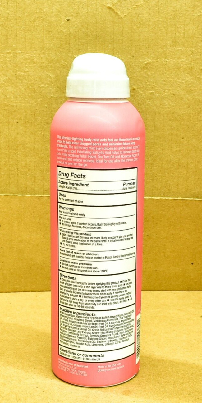 Dermalogica Clarifying Bacne Spray "Acne" Retail Size (6fl oz / 177 ml)