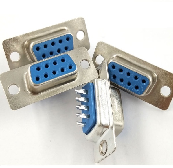 10PCS RS232 DB9 Serial VGA 9 Pin Female 2 Rows Solder Type Plug Connector UK